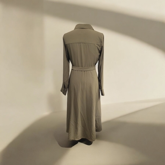 Rachel Parcell Olive Button Down Size S - Picture 2 of 7